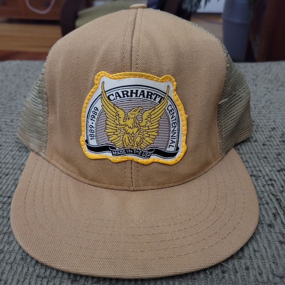 Vintage centennial Carhartt trucker hat
